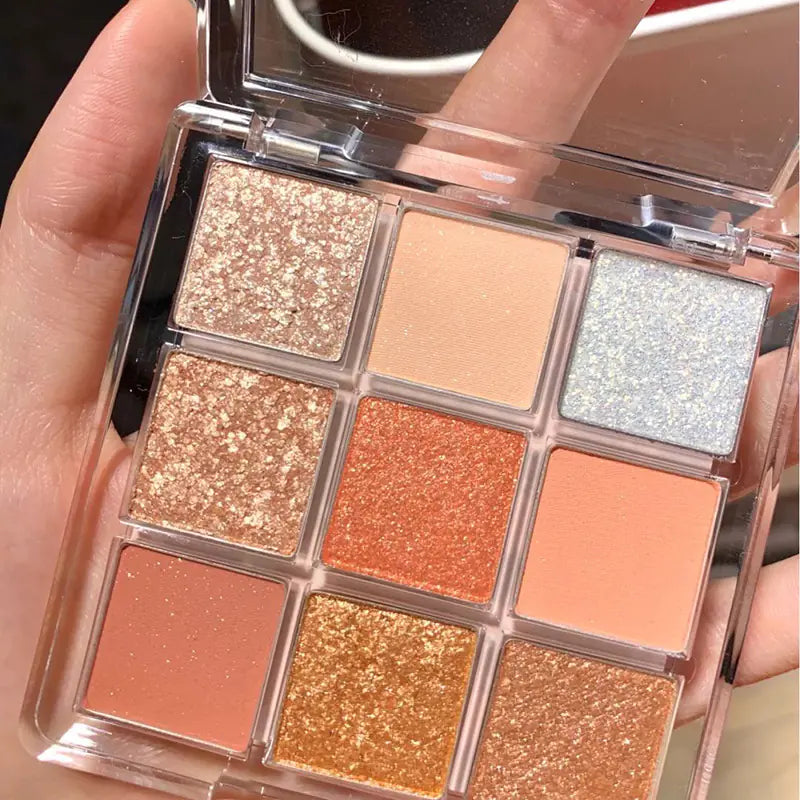 DIKALU Sunset Glow Nine-Colour Eyeshadow Palette (Various Colours)