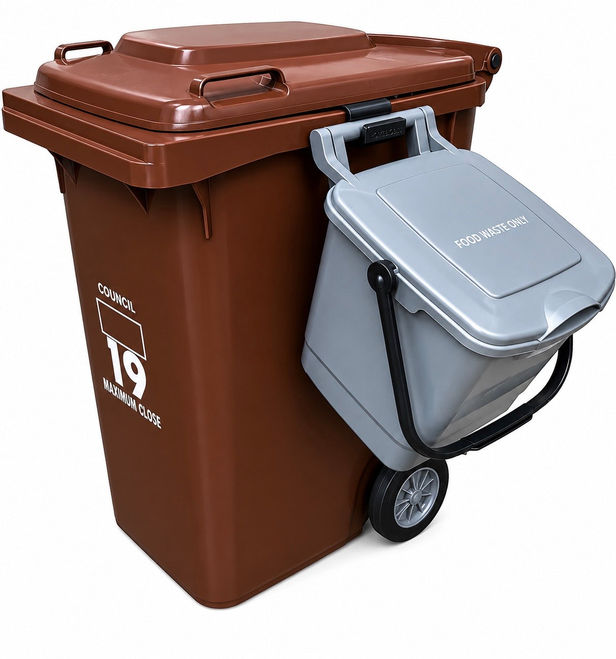 HomeDrive Side Mounted Food Waist Bin Clip