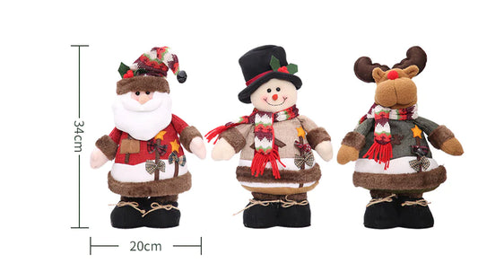 Snowman and Reindeer Children's Dolls and Figurines