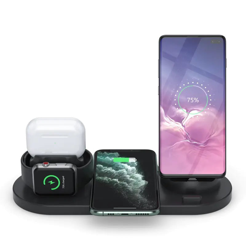 New 6-in-1 Wireless Charger for Phones, Watches, Earbuds