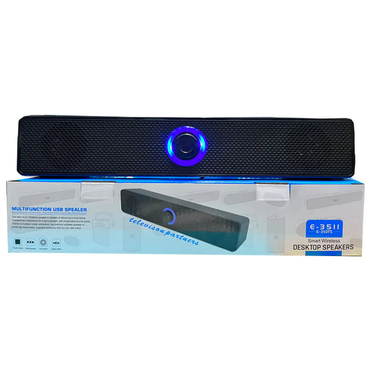 Bluetooth Wired Speaker with Dual Bass for Desktop