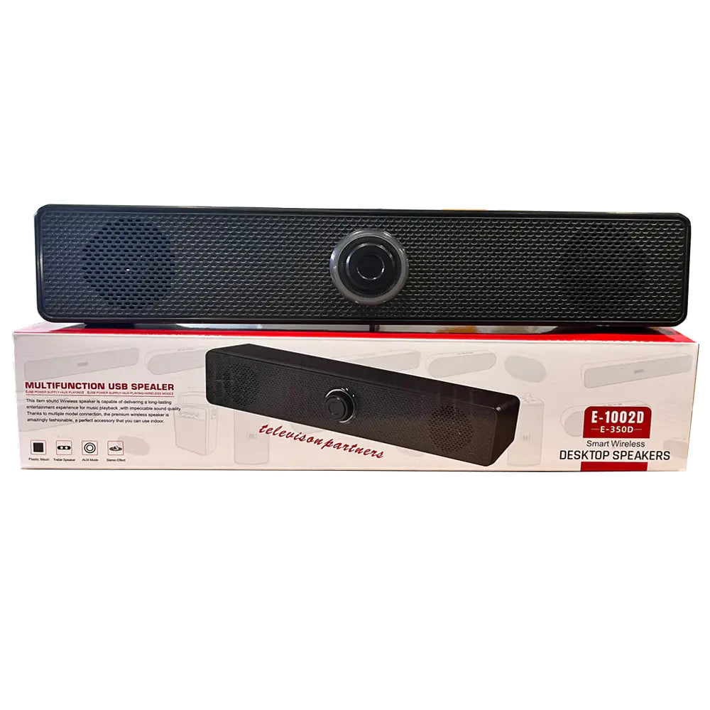 Bluetooth Wired Speaker with Dual Bass for Desktop