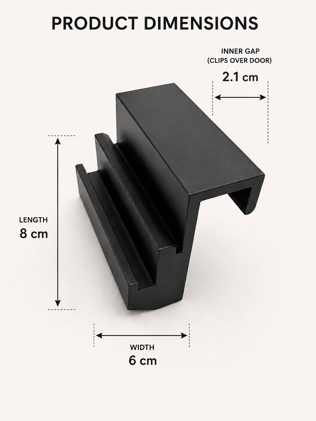 HomeDrive Cupboard Mounted Kitchen Caddy Clip for 7L Food Waste Bin
