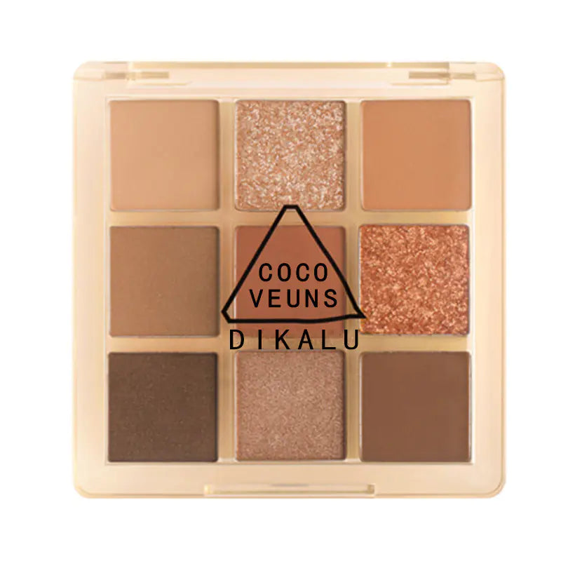 DIKALU Sunset Glow Nine-Colour Eyeshadow Palette (Various Colours)