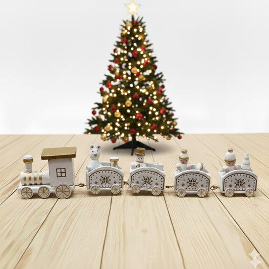 Christmas Wooden Train Christmas Ornament