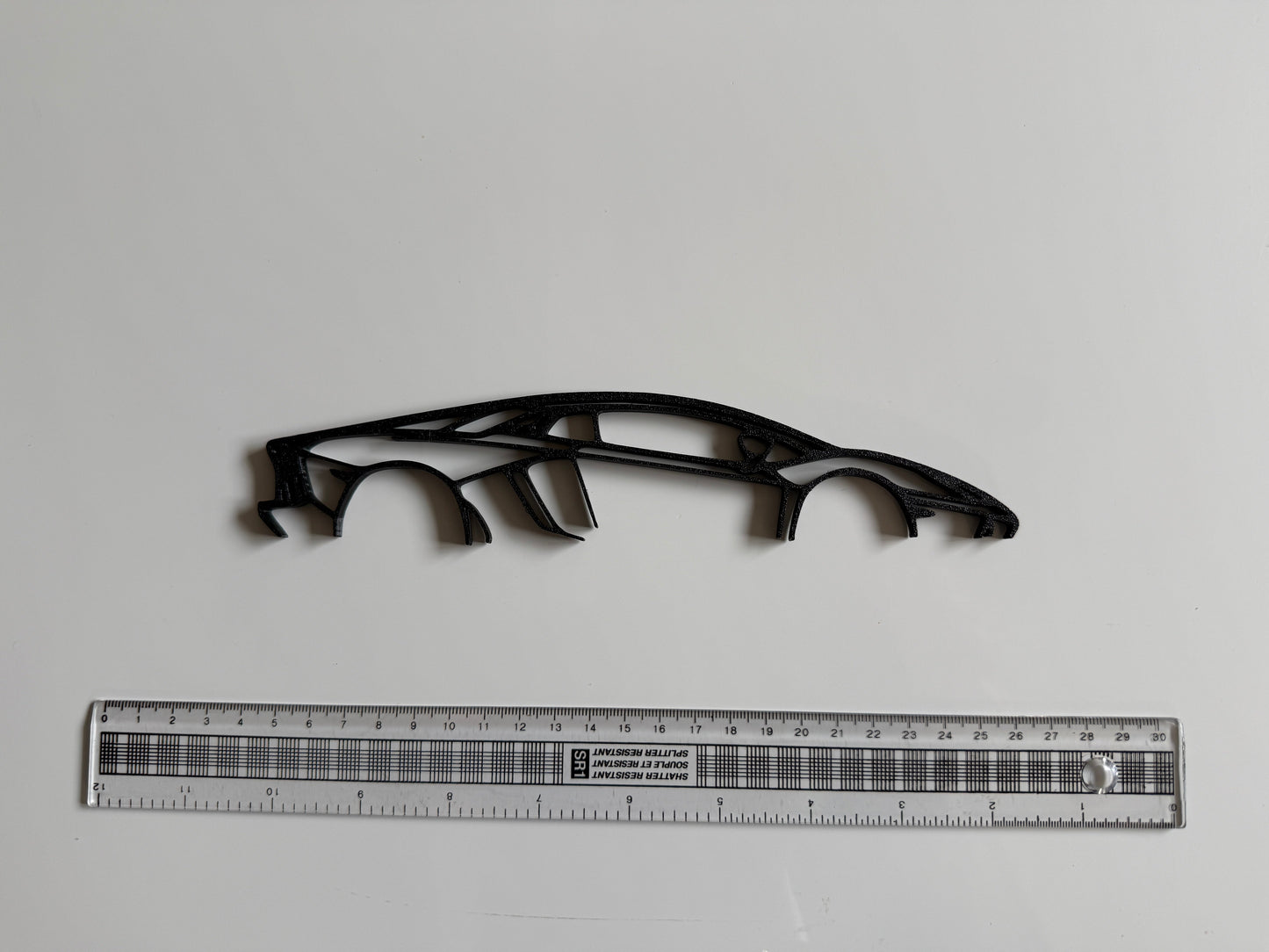 3D Printed Lamborghini Aventador Silhouette