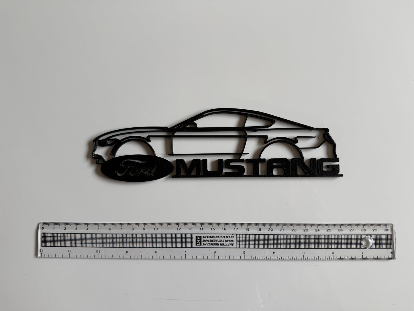 3D printed Ford Mustang Silhouette Wall Art