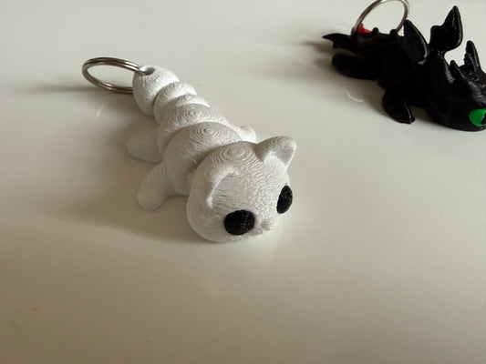Articulated Fidget Cat Keychain