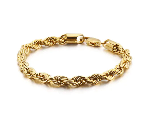 18K Gold Twist Rope Chain