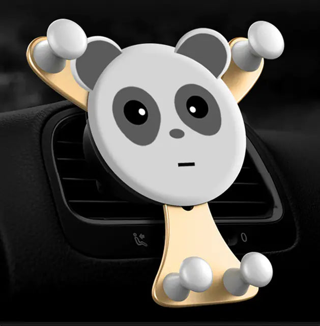 Creative Panda Car Air Vent Phone Holder