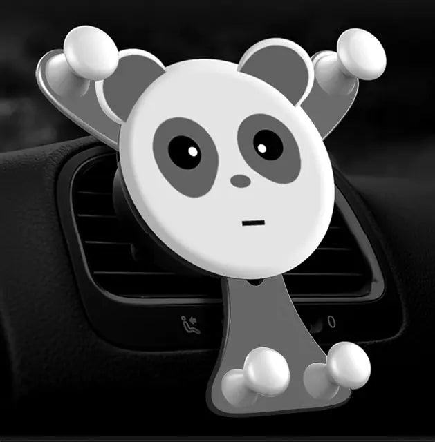 Creative Panda Car Air Vent Phone Holder