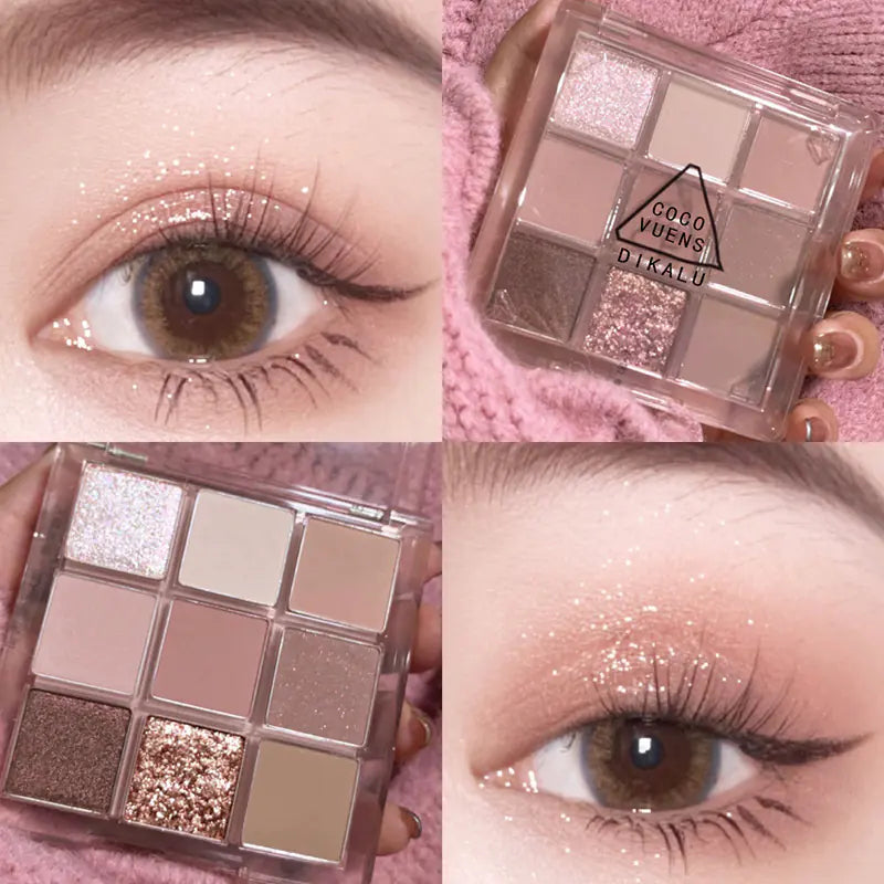 DIKALU Sunset Glow Nine-Colour Eyeshadow Palette (Various Colours)