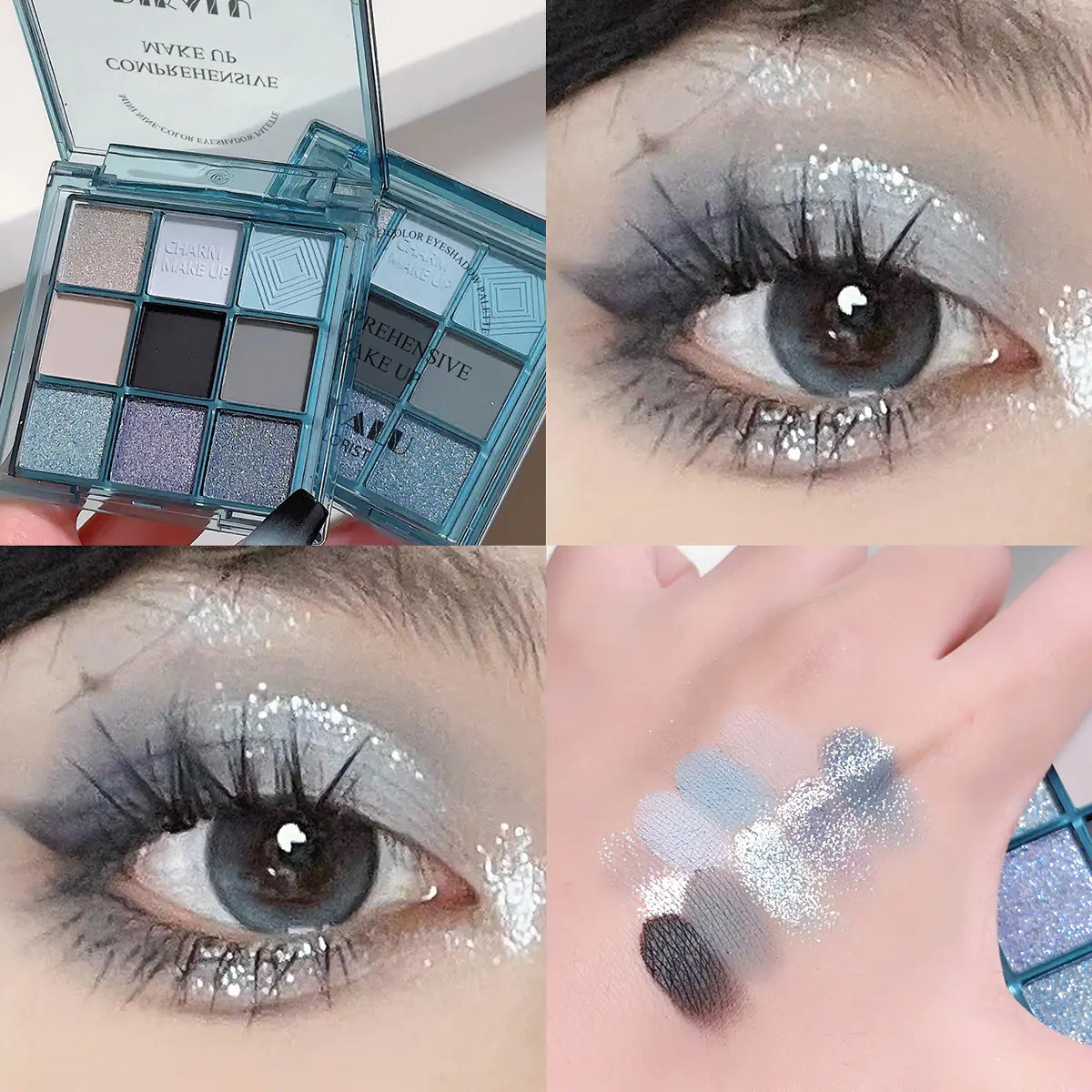 DIKALU Sunset Glow Nine-Colour Eyeshadow Palette (Various Colours)