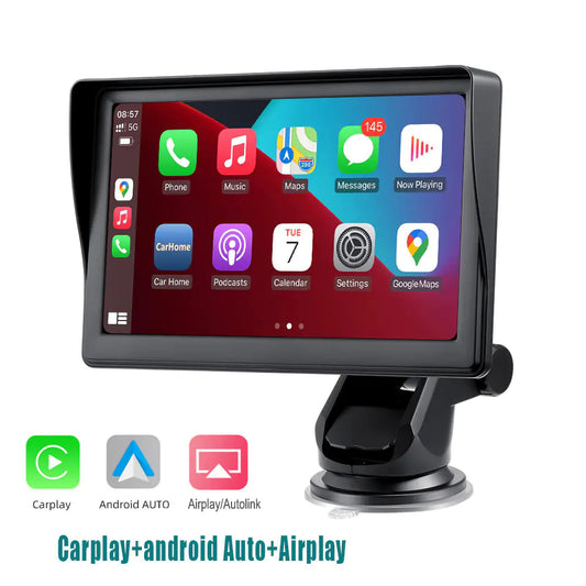 Portable 7-Inch Car Smart Screen with Wireless Carplay