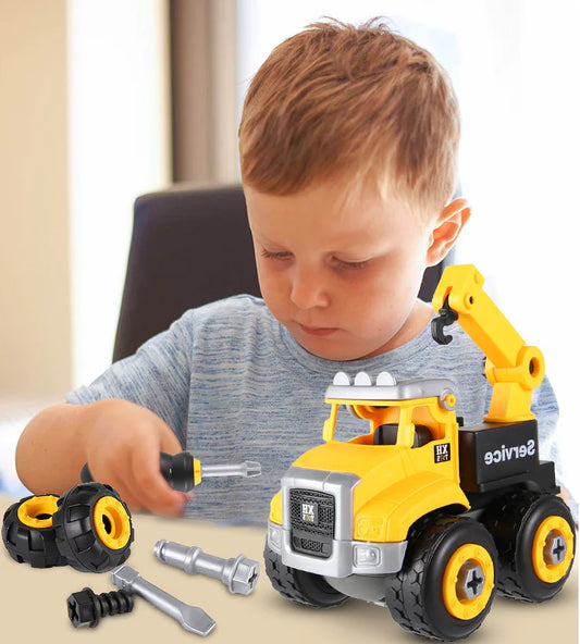DIY Assembly Engineering Vehicle Model Toy for Kids