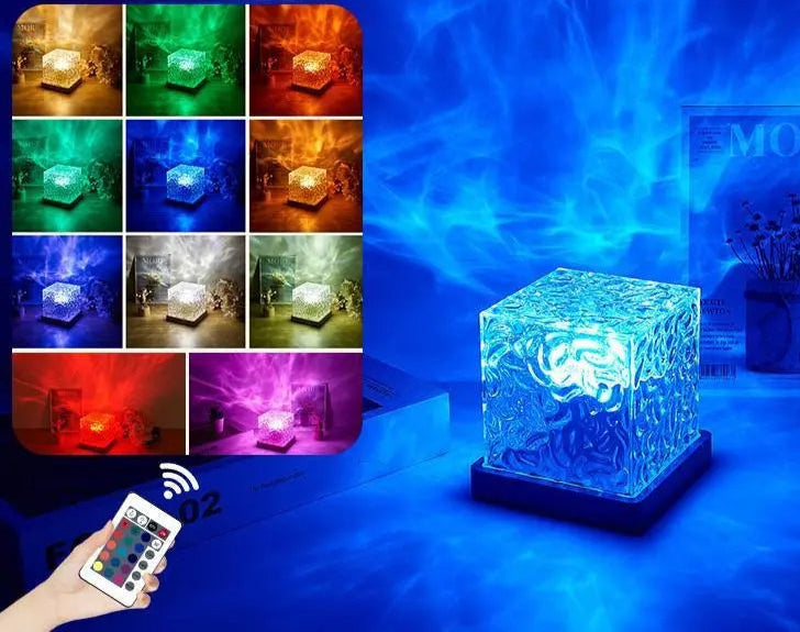Dynamic Water Wave Rotating Ambience Lamp