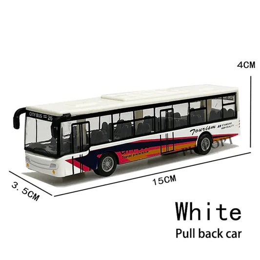 Children's Mini Alloy School Bus Model Toy Car