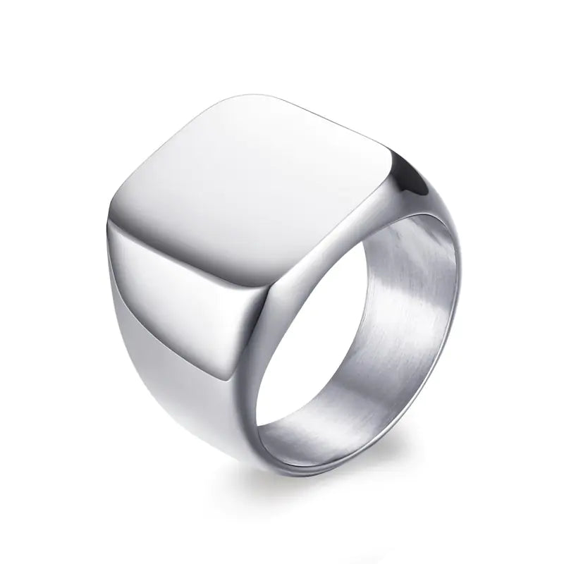 Men's 18MM Stainless Steel Smooth Ring (Wholesale)