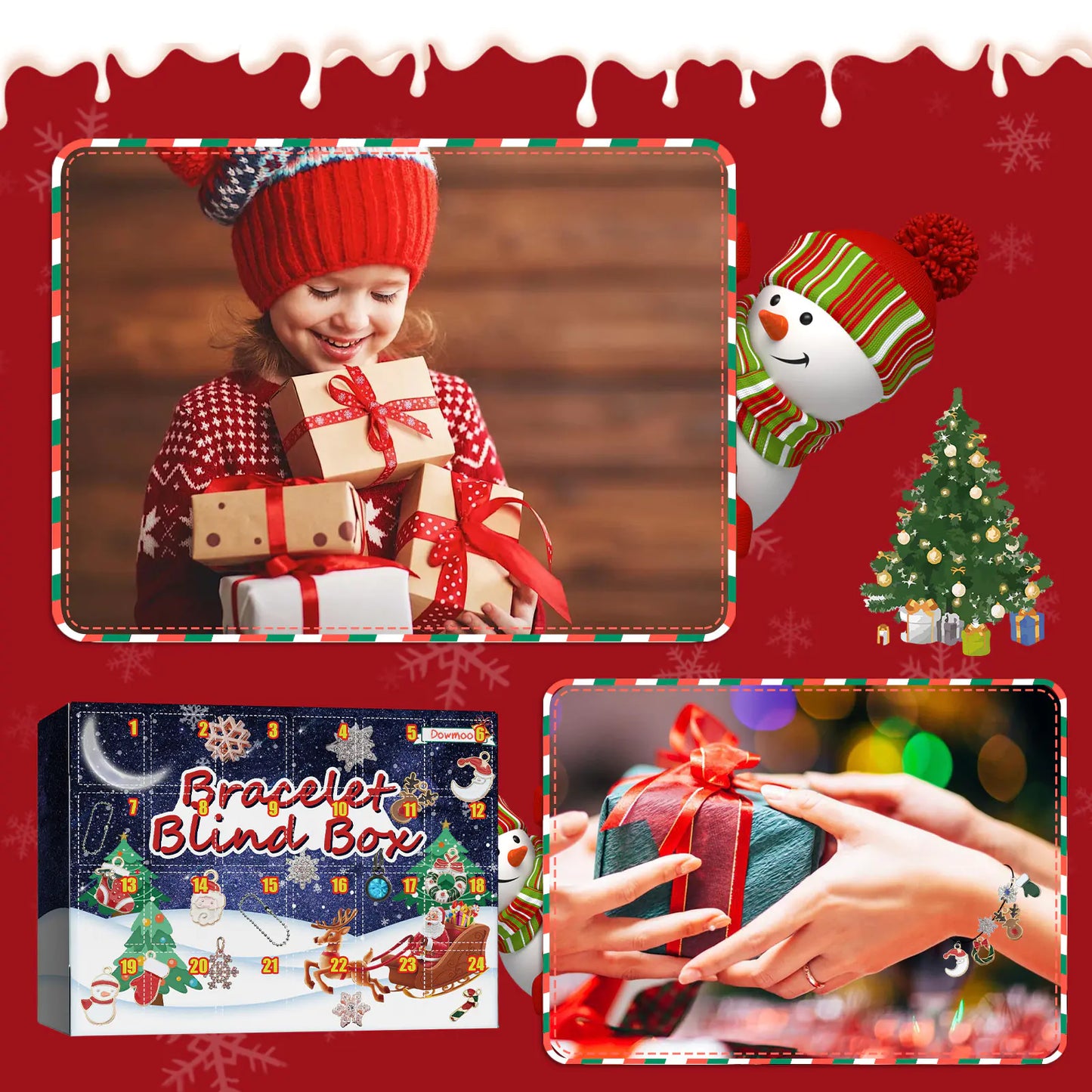 Dowmoo DIY Christmas Advent Calendar Bracelet Kit