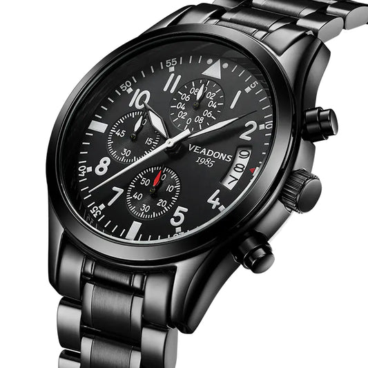 Quartz Watch, Multifunctional Luminous Waterproof Men's Watch