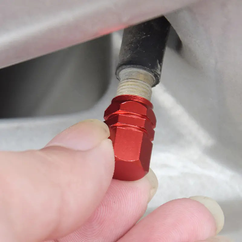 Aluminum Alloy Car Valve Caps - Set of 4