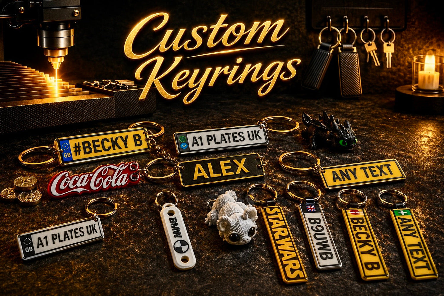 3D Printed Key Rings