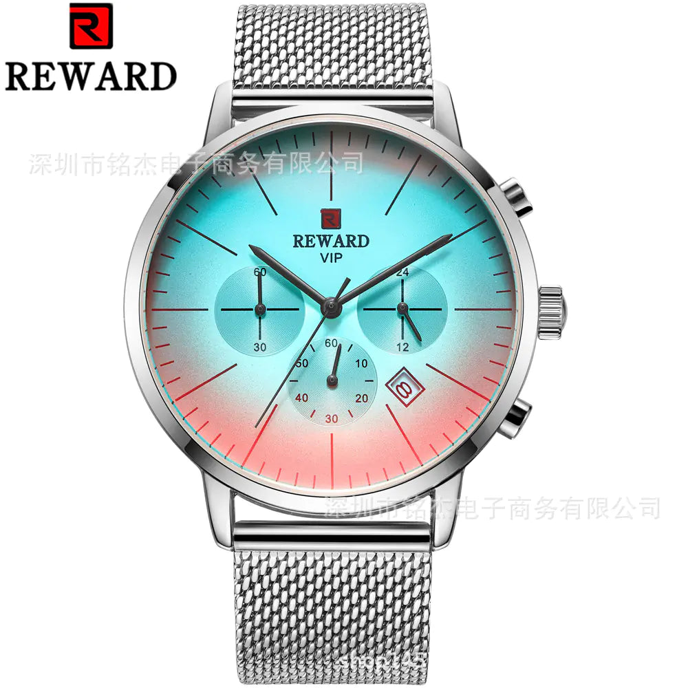 REWARD Fashion Men's Multifunctional Waterproof Quartz Sports Watch