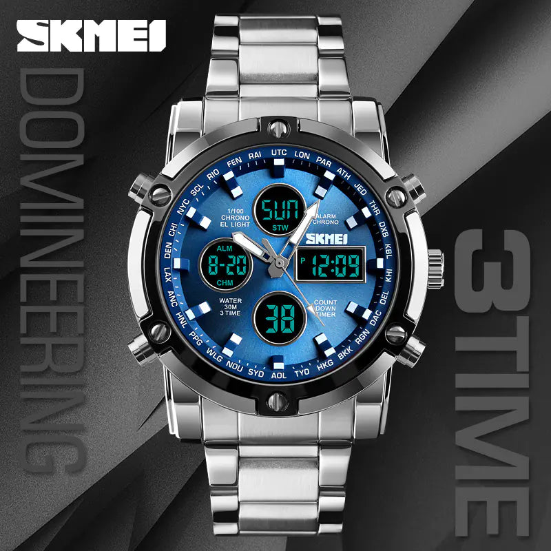 Fashionable Men's Digital Sports Business Watches