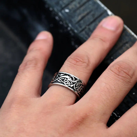 Viking Nordic Stainless Steel Men's Ring - New Design
