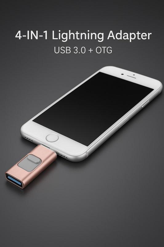 4 in 1 USB 3.0 Flash Drive for iPhone/Android (256GB)