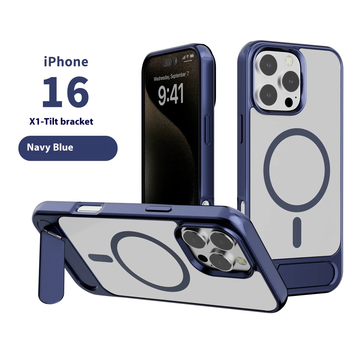 iPhone 13 to 16 ProMax  Case with Stand