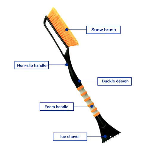 Winter Car Snow Shovel and Ice Scraper, 2-in-1 Tool