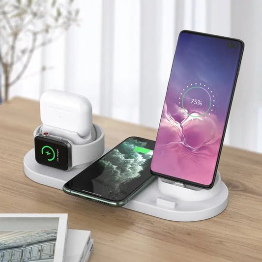 New 6-in-1 Wireless Charger for Phones, Watches, Earbuds