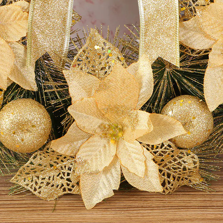 40cm Pine Needle Christmas Wreath Decoration