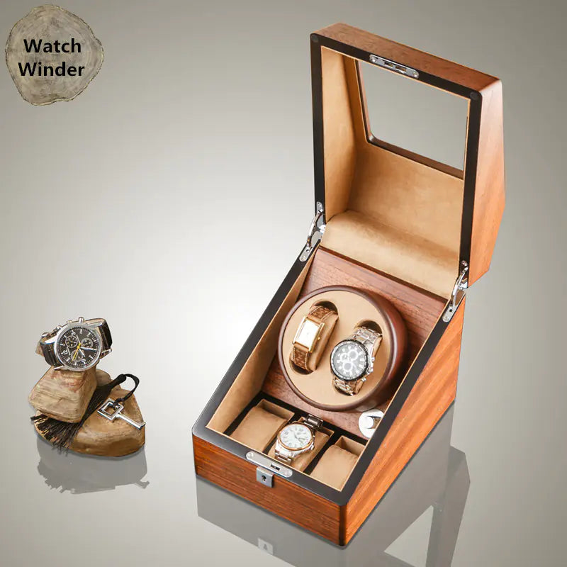 Wooden Watch Winder for Automatic Mechanical Watches