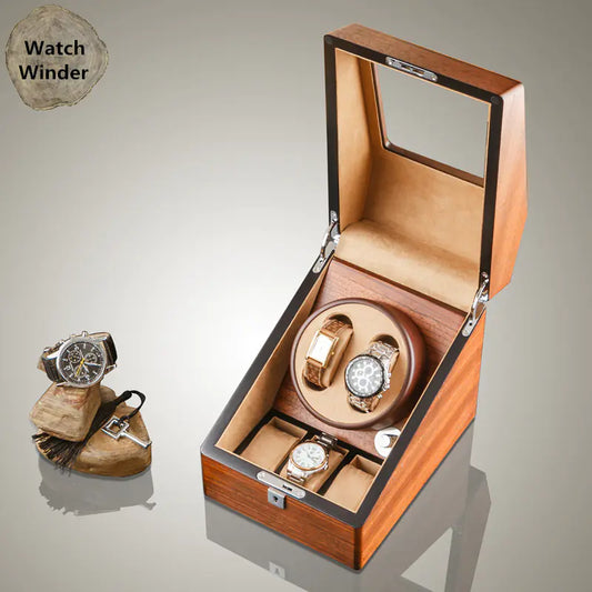Wooden Watch Winder for Automatic Mechanical Watches