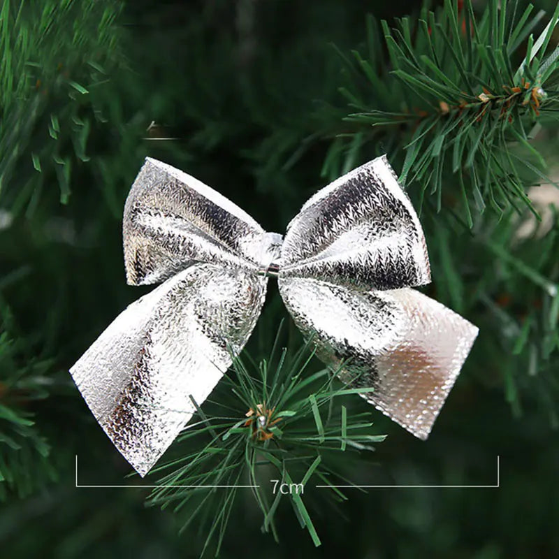 Christmas Tree Bow with Ribbon Decoration