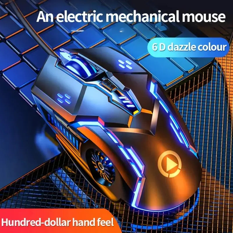 G5 Wired Light Up Gaming Mouse for Quiet Computing