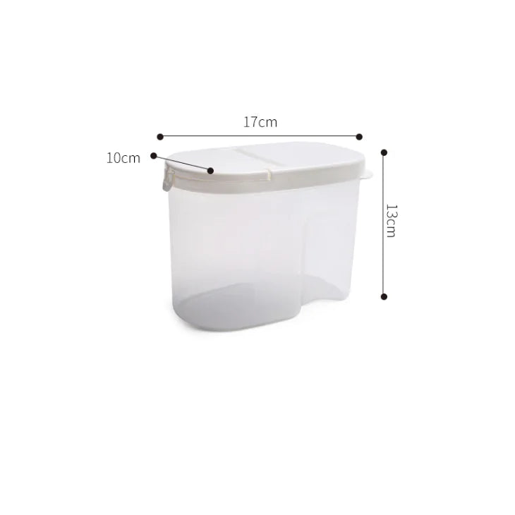 Plastic Storage Jar for Grains and Food Preservation