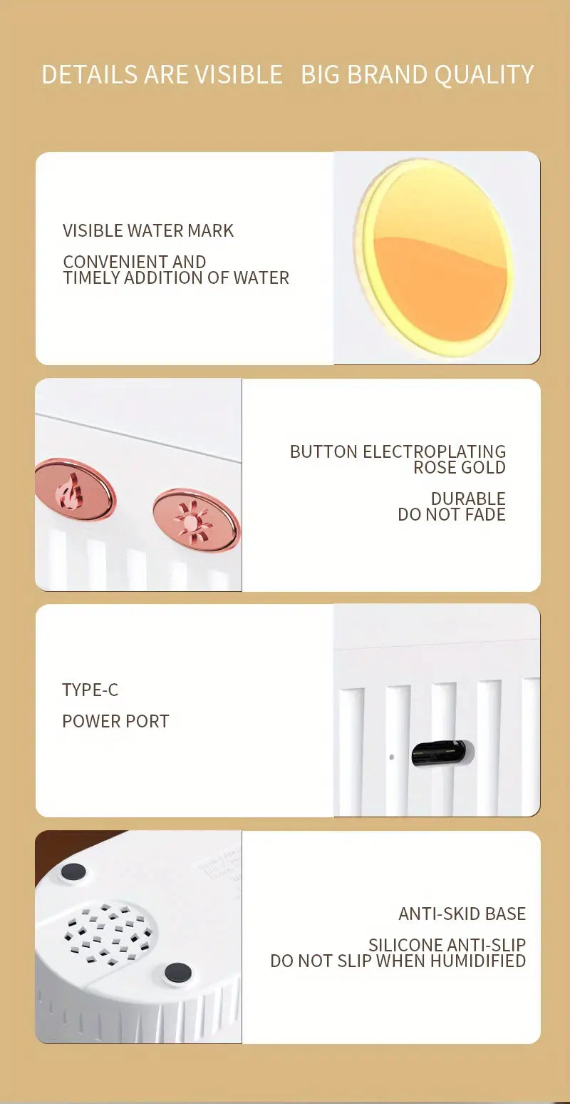 Simulation Flame Humidifier and Aromatherapy Diffuser