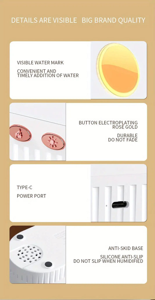 Simulation Flame Humidifier and Aromatherapy Diffuser