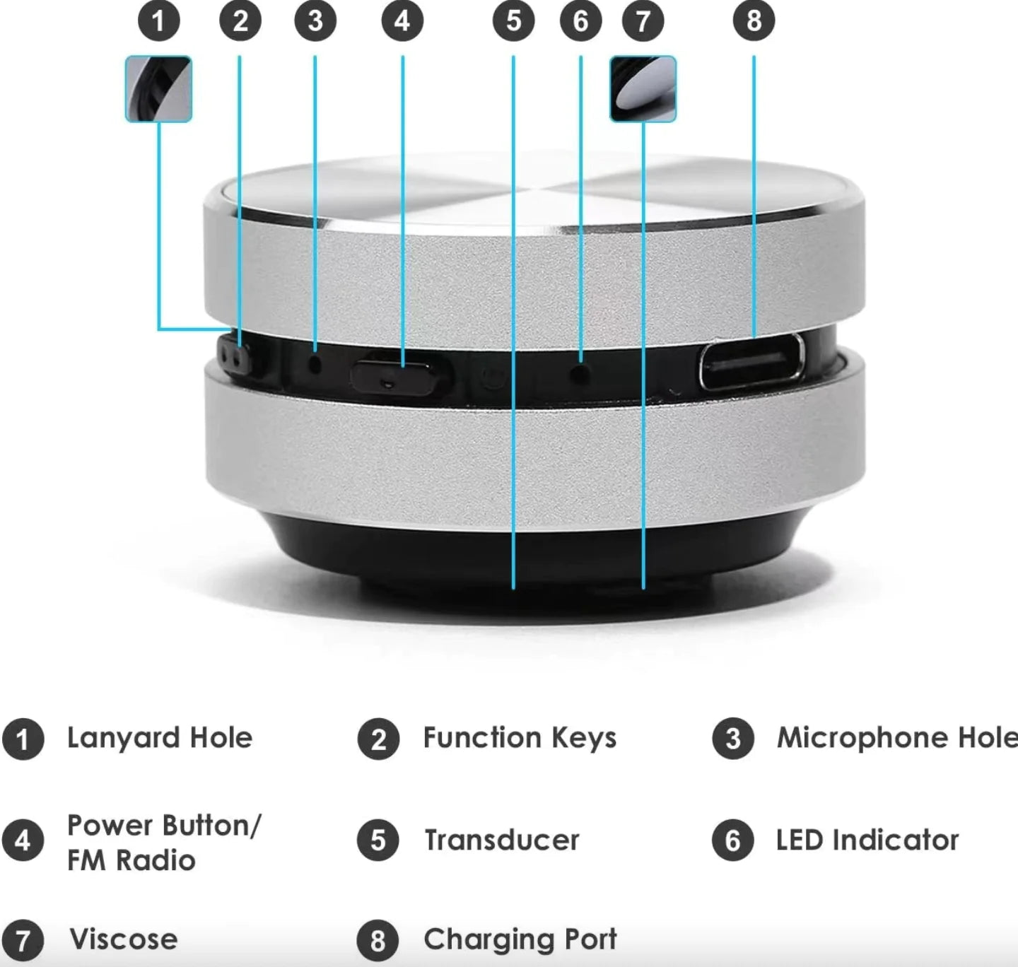 Magnetic Bone Conduction Bluetooth Speaker