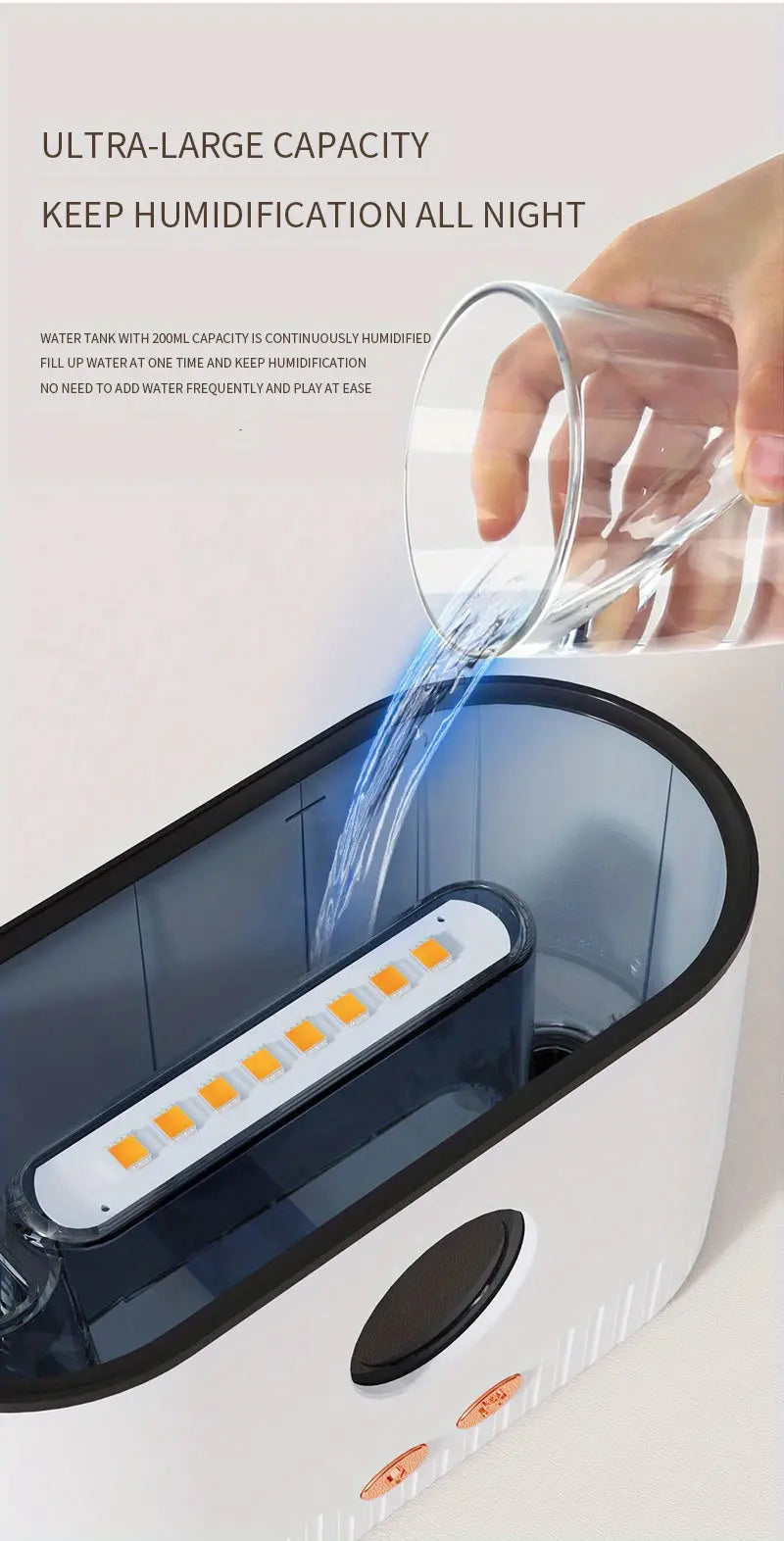 Simulation Flame Humidifier and Aromatherapy Diffuser