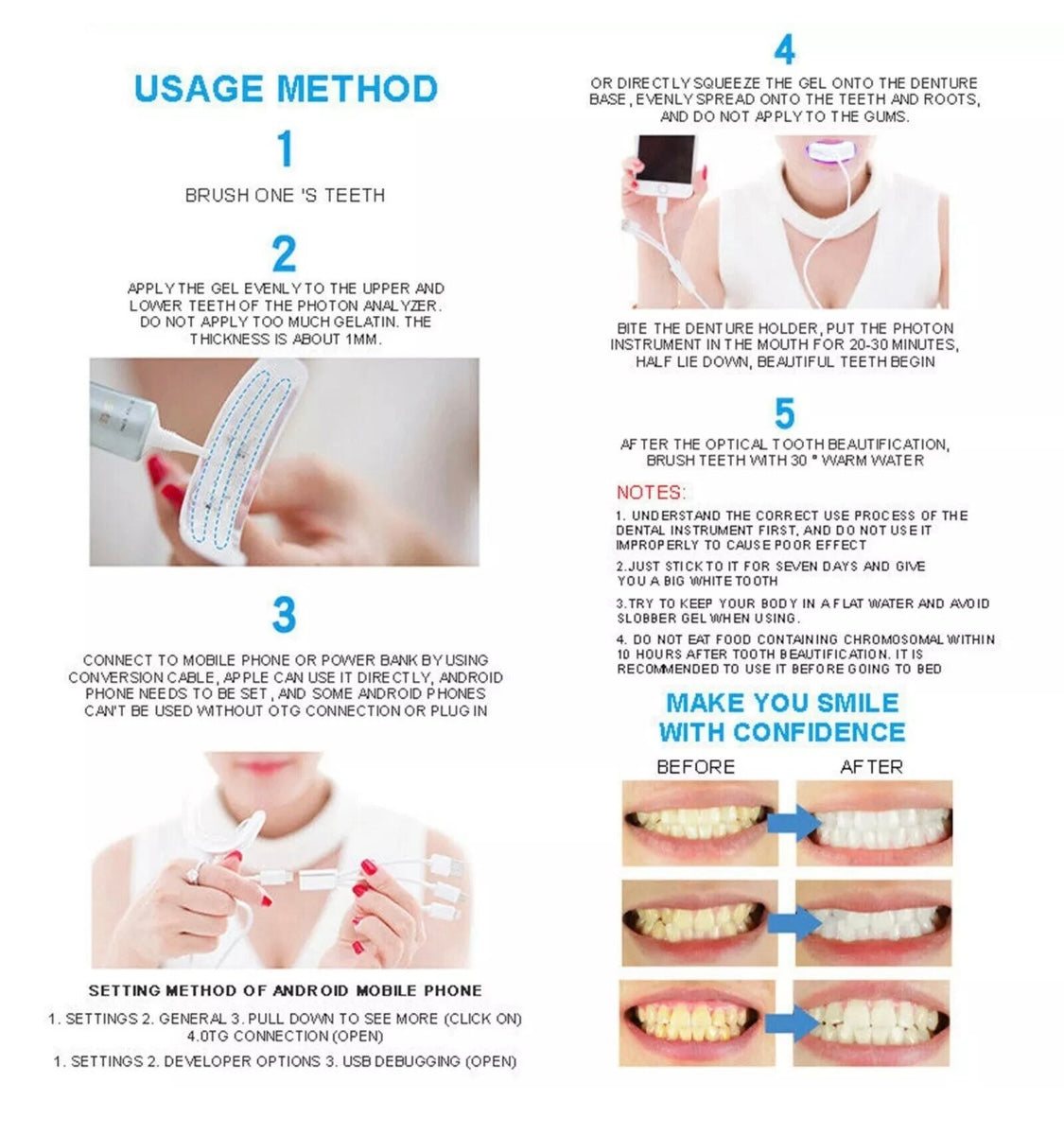 Dental LED Whitening Lamp