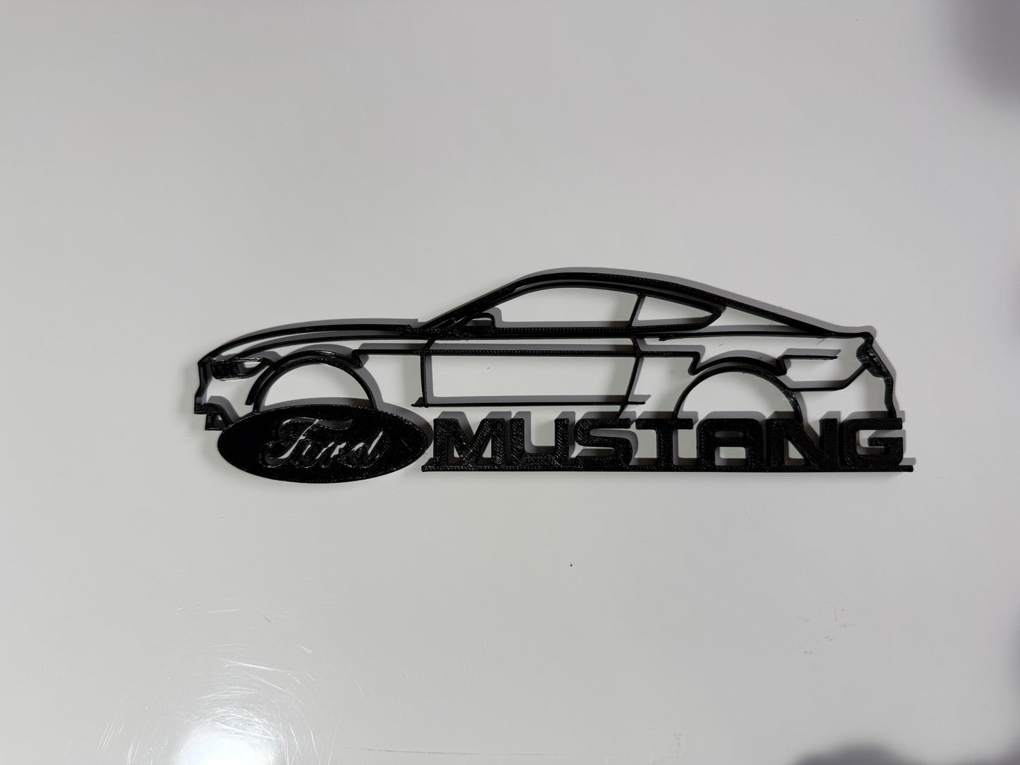 3D printed Ford Mustang Silhouette Wall Art
