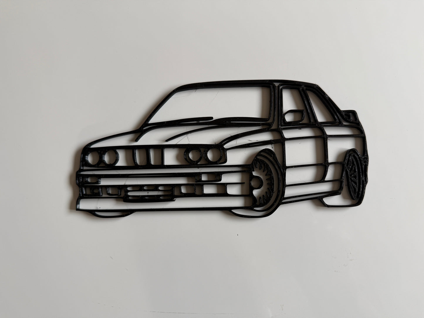 3D Printed BMW E30 silhouette Wall Art