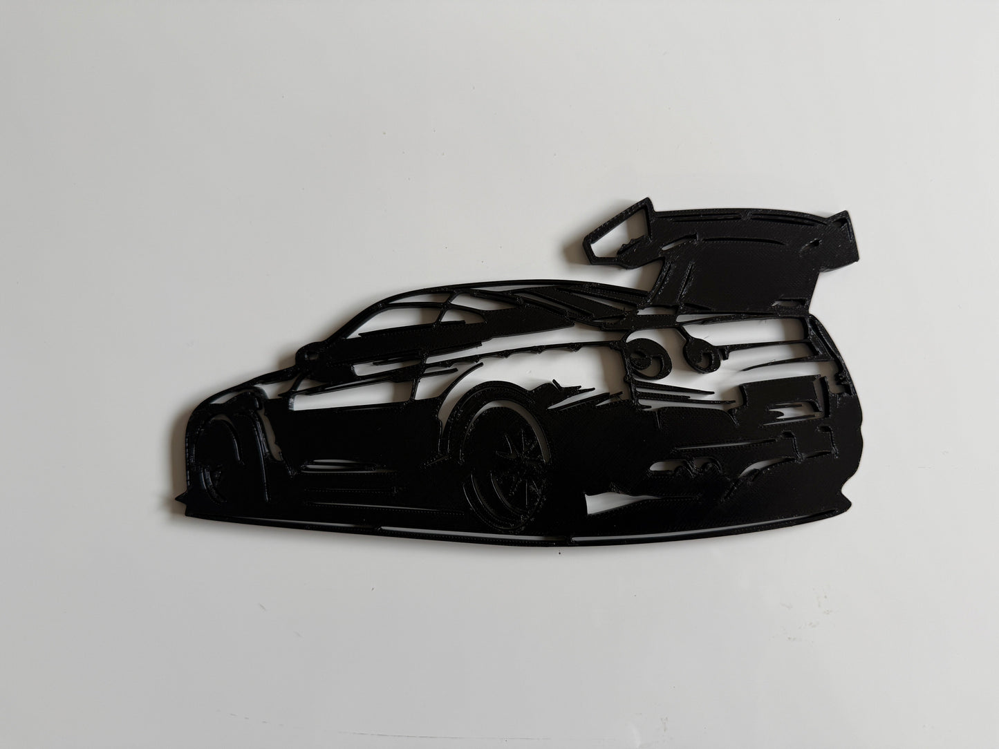 3D printed Nissan GTR Silhouette Wall Art