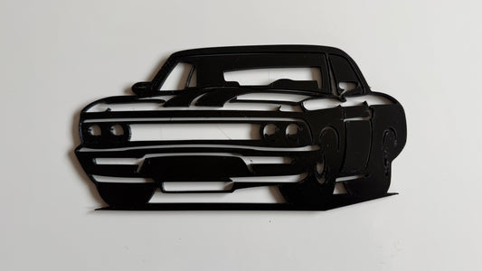 Black 3D Printed Camaro silhouette