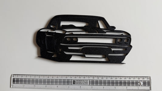 Black 3D Printed Camaro silhouette