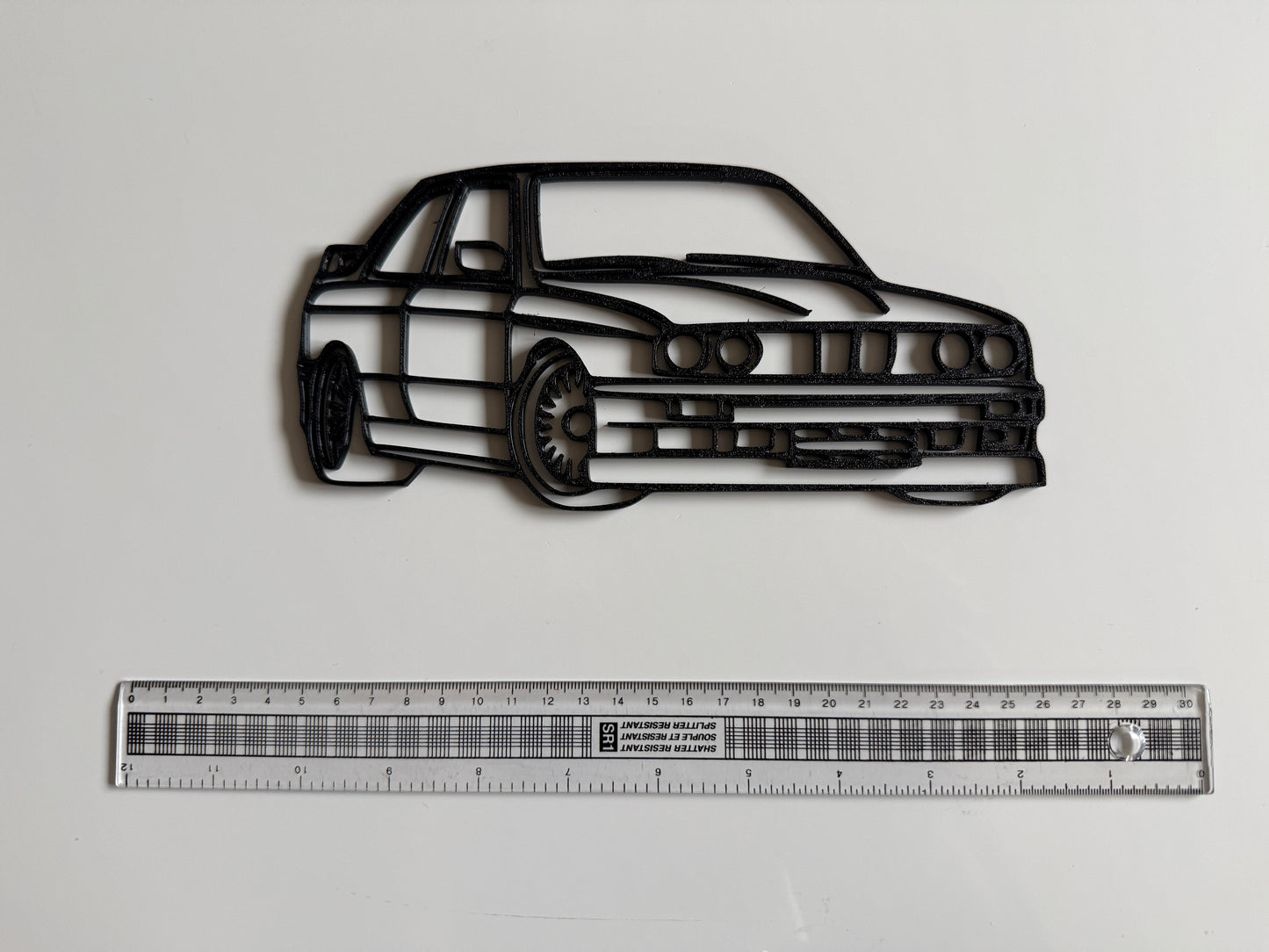 3D Printed BMW E30 silhouette Wall Art